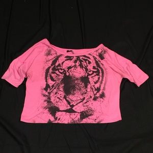 Pink and Black Tiger shirt